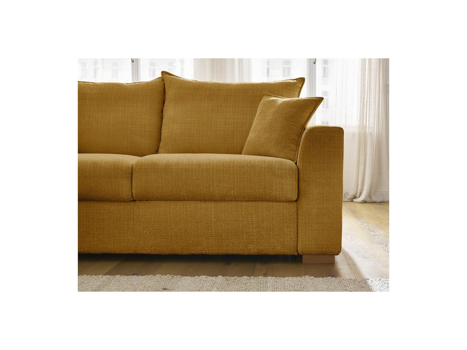 Augustin - Canapé D'Angle Réversible Convertible - Tissu Texturé