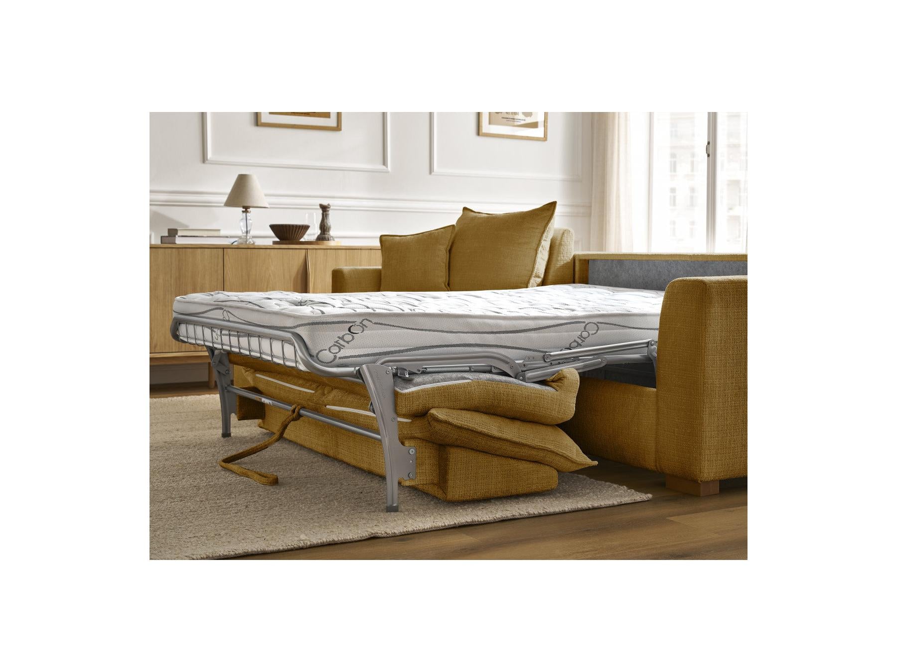 Augustin - Canapé D'Angle Réversible Convertible - Tissu Texturé