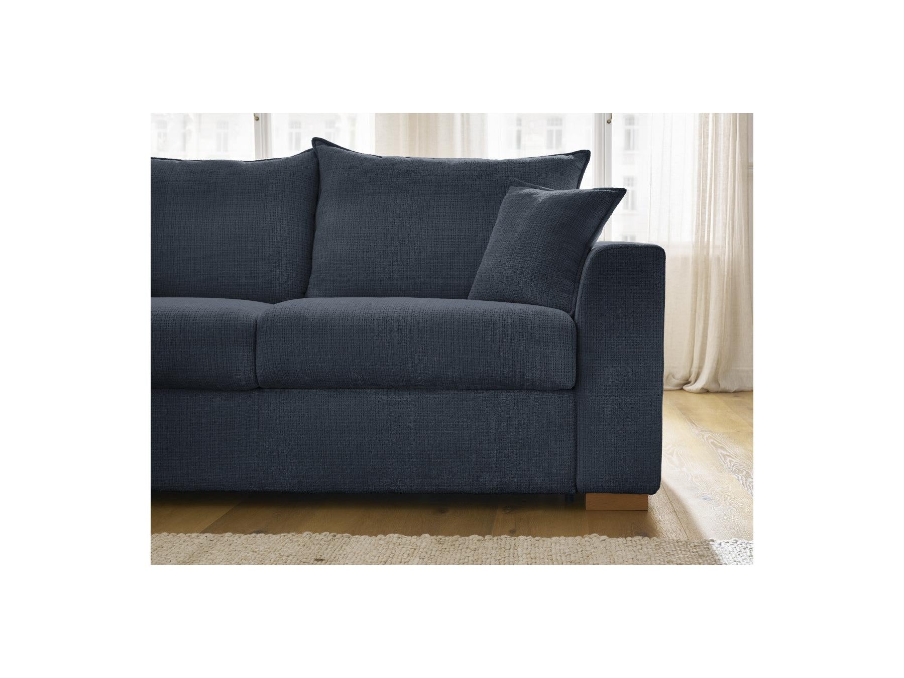 Augustin - Canapé D'Angle Réversible Convertible - Tissu Texturé