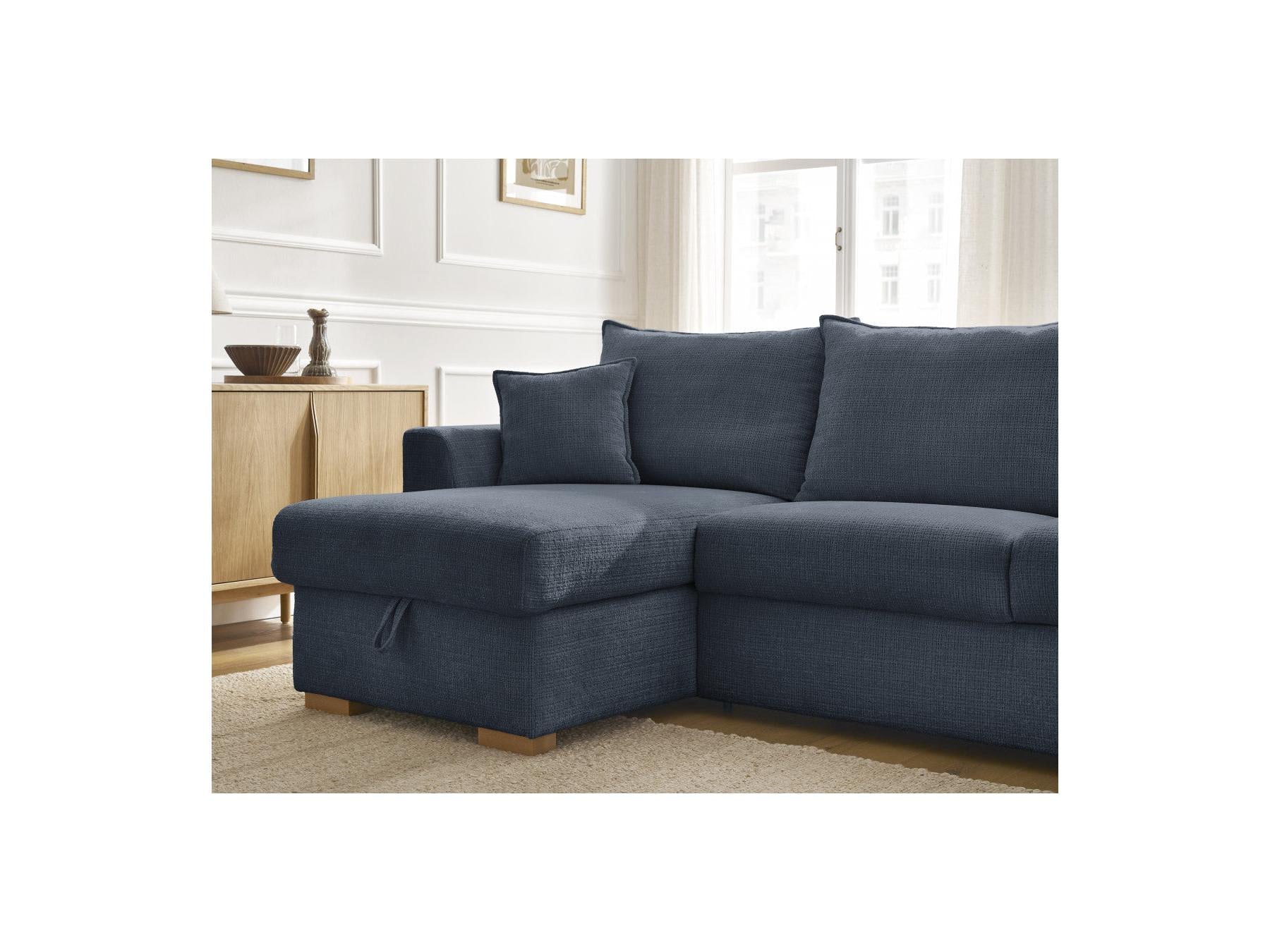 Augustin - Canapé D'Angle Réversible Convertible - Tissu Texturé