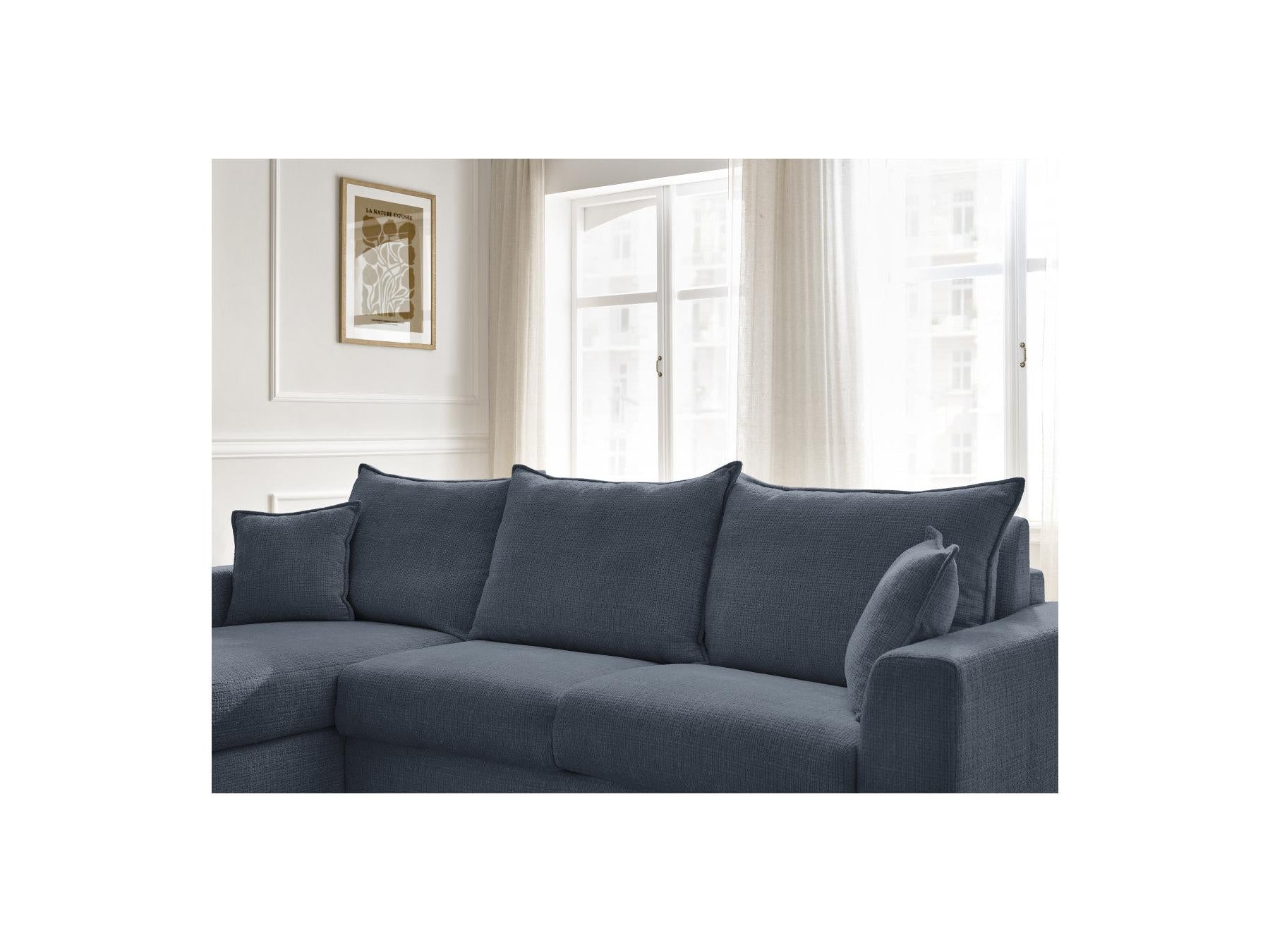 Augustin - Canapé D'Angle Réversible Convertible - Tissu Texturé