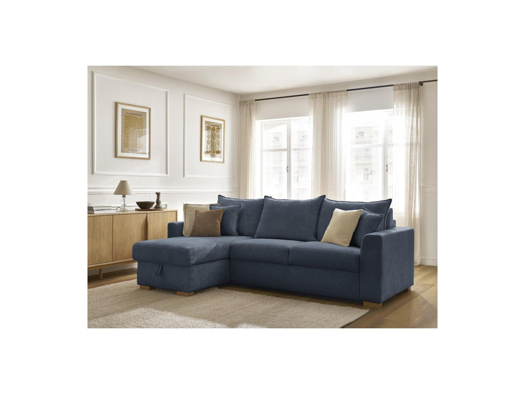 Augustin - Canapé D'Angle Réversible Convertible - Tissu Texturé
