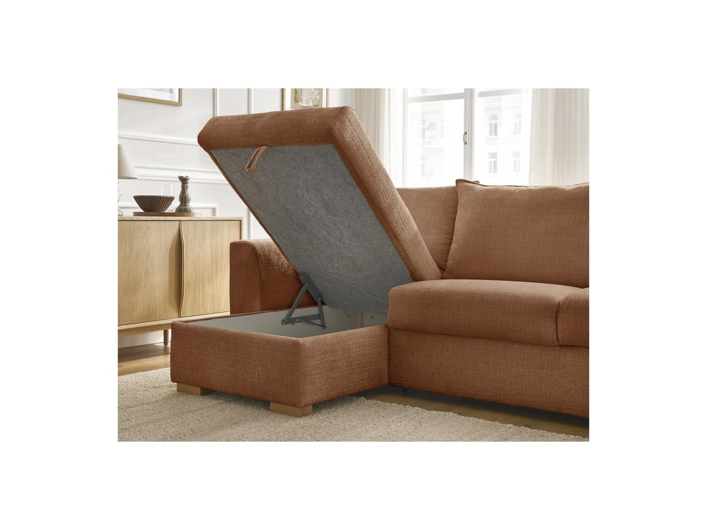 Augustin - Canapé D'Angle Réversible Convertible - Tissu Texturé