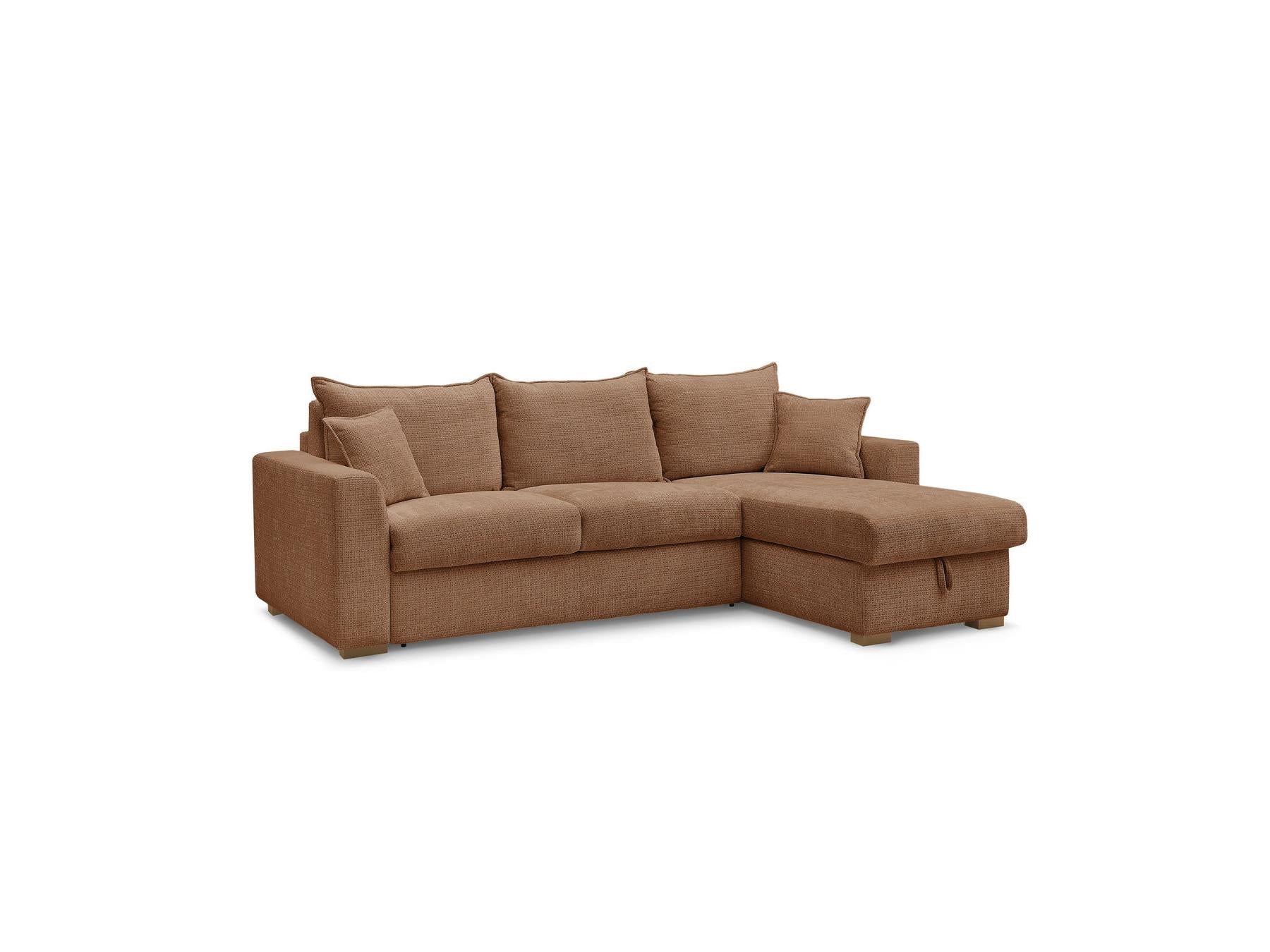Augustin - Canapé D'Angle Réversible Convertible - Tissu Texturé
