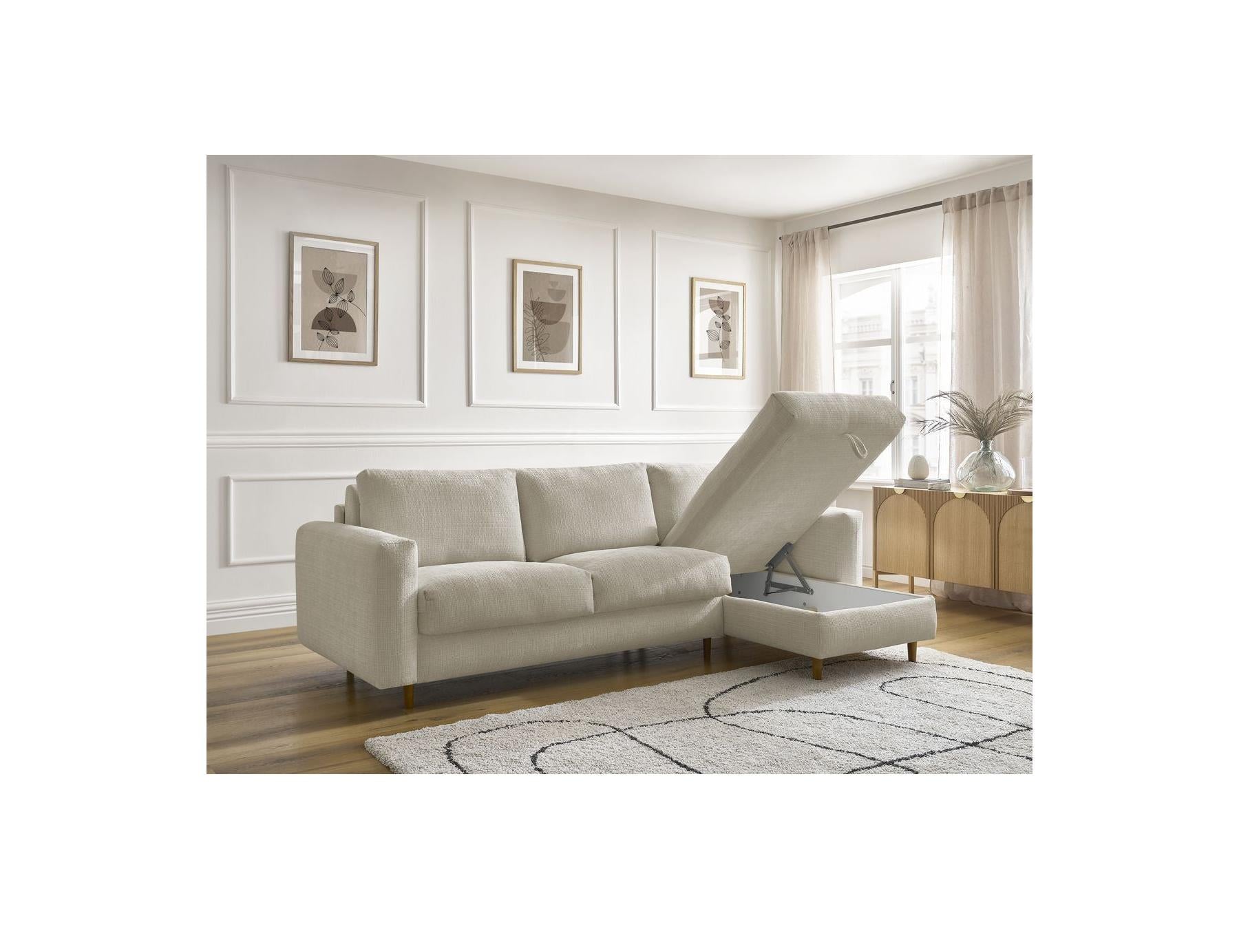 Cocoone - Canapé D'Angle Réversible Convertible - Nouveau Cocoone - Tissu Texturé