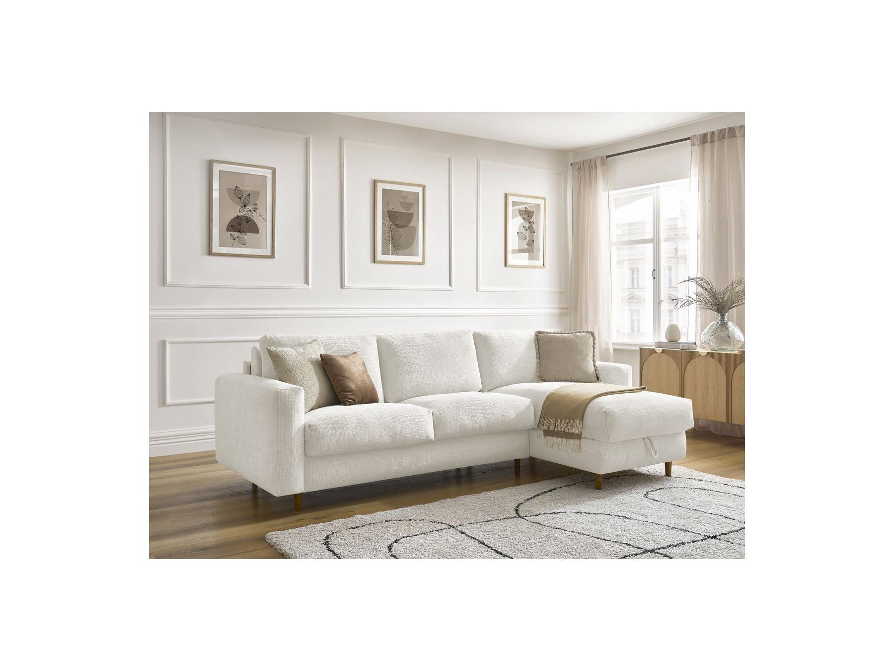 Cocoone - Canapé D'Angle Réversible Convertible - Nouveau Cocoone - Tissu Texturé