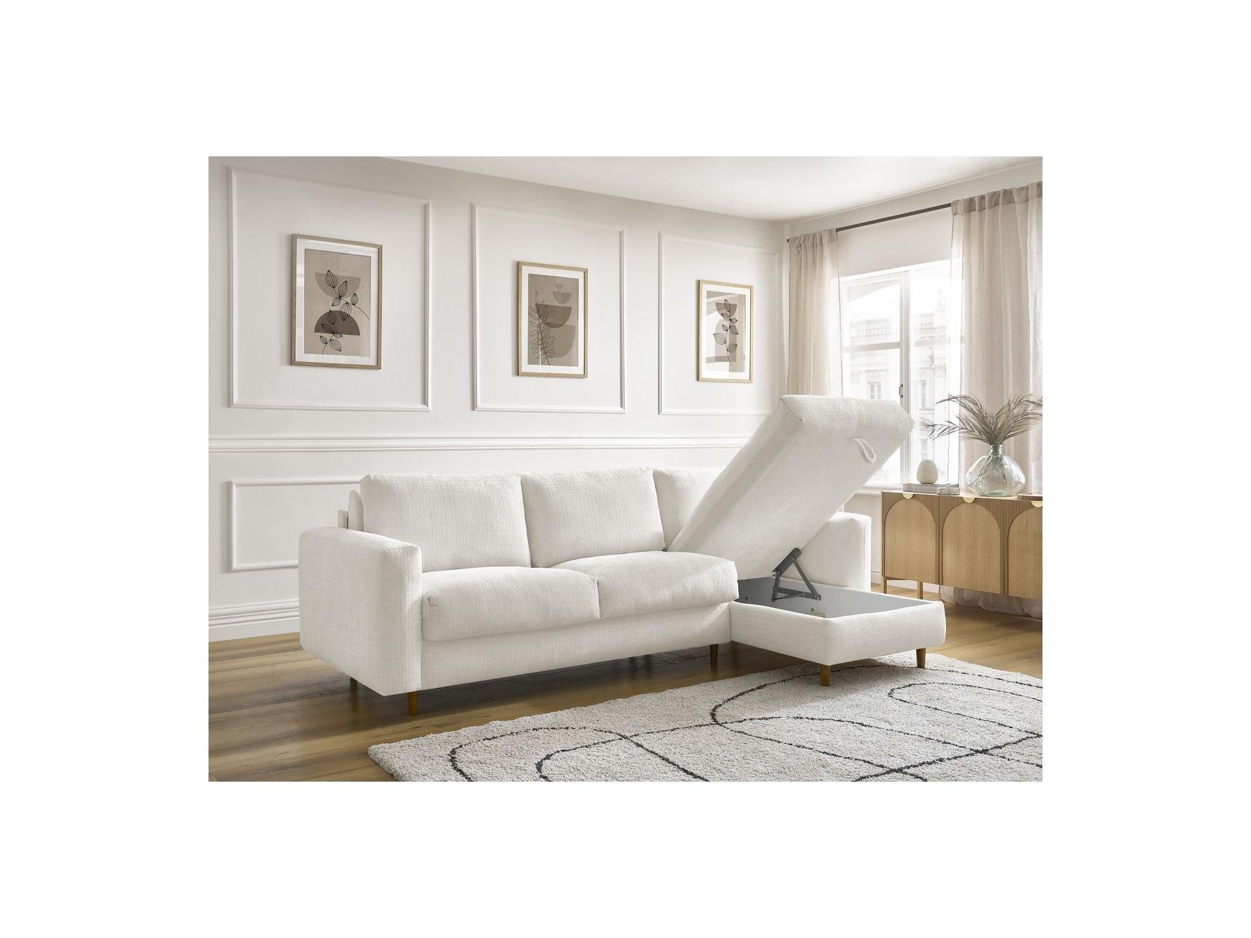 Cocoone - Canapé D'Angle Réversible Convertible - Nouveau Cocoone - Tissu Texturé