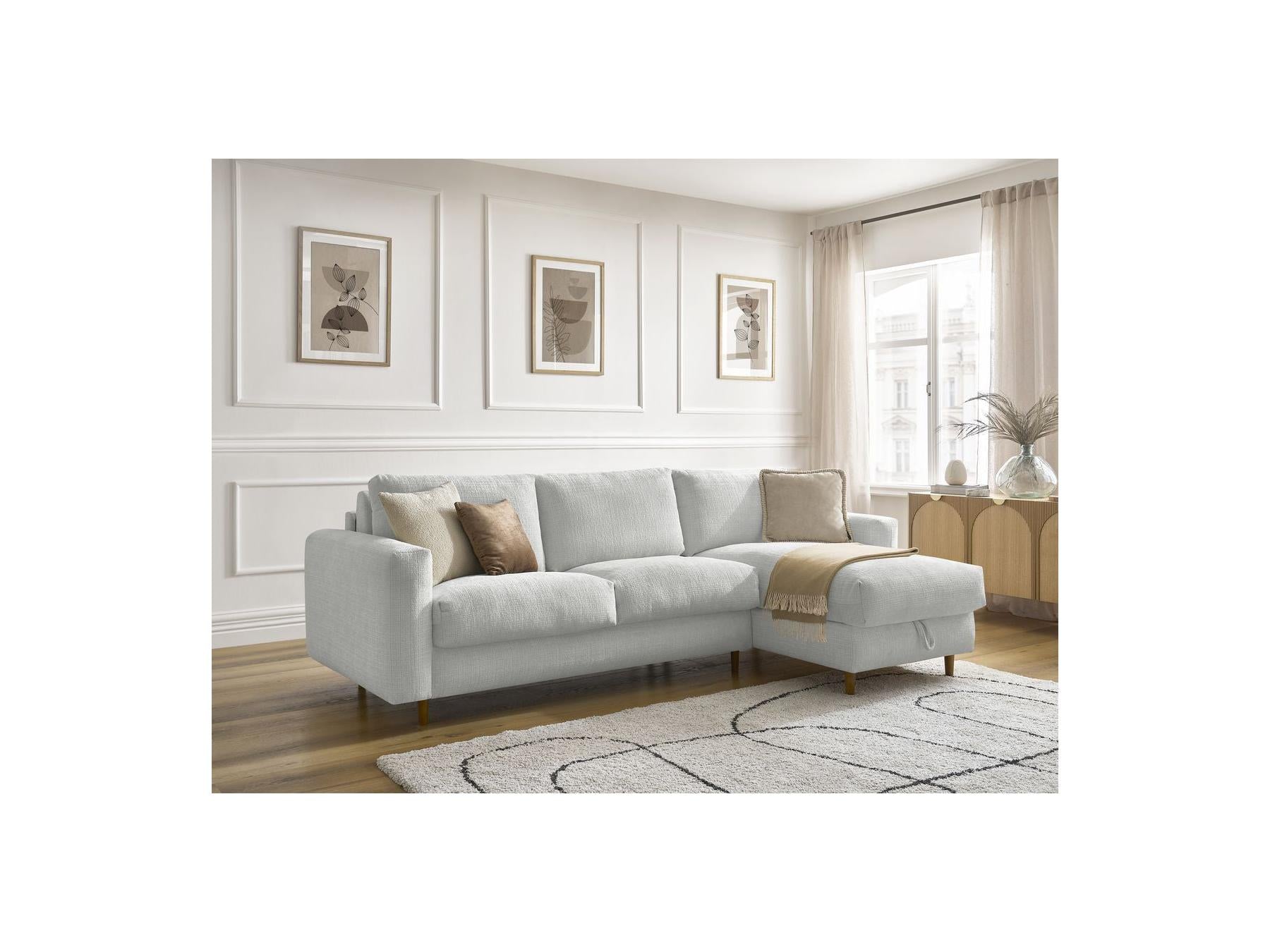 Cocoone - Canapé D'Angle Réversible Convertible - Nouveau Cocoone - Tissu Texturé