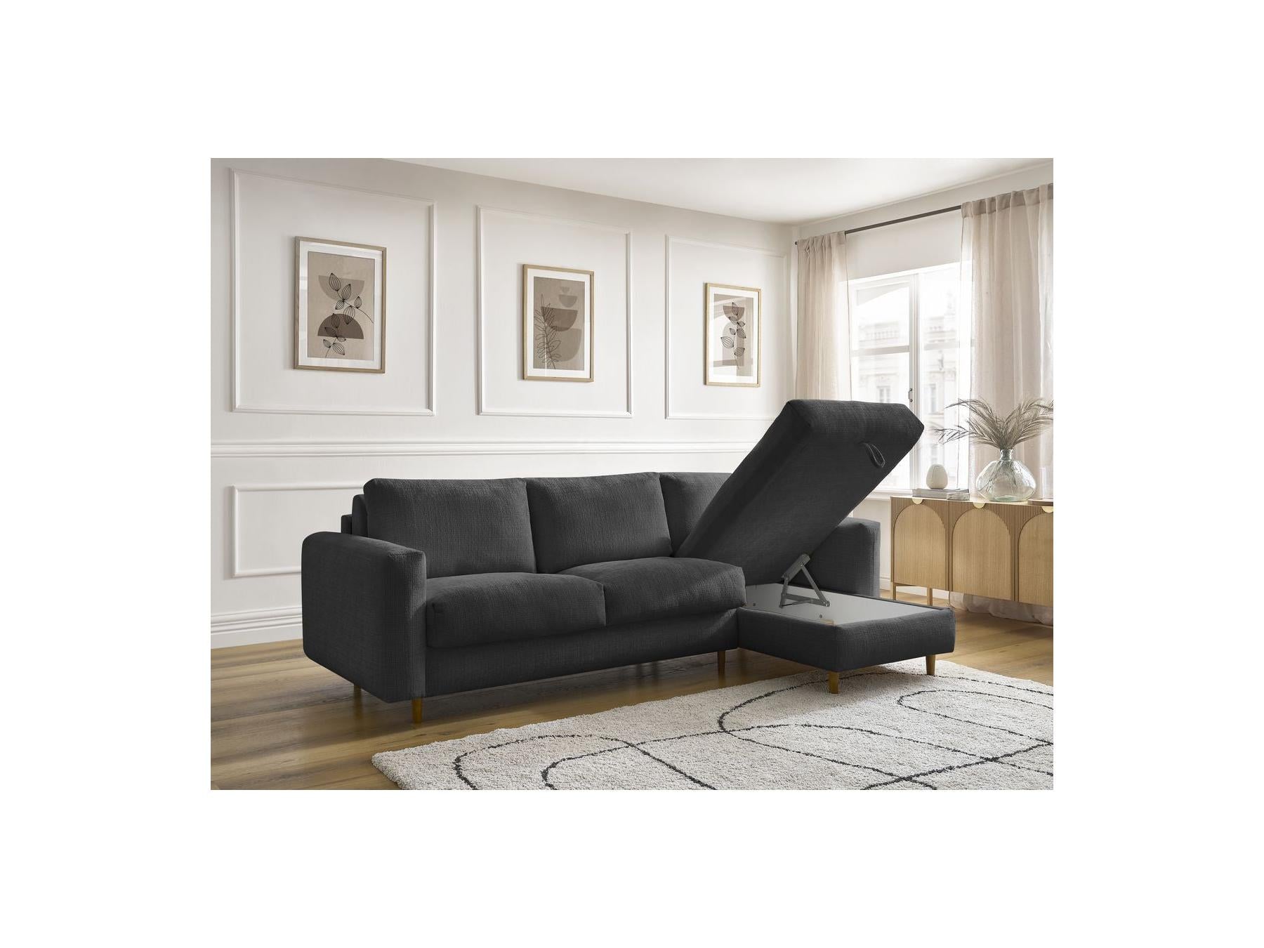 Cocoone - Canapé D'Angle Réversible Convertible - Nouveau Cocoone - Tissu Texturé