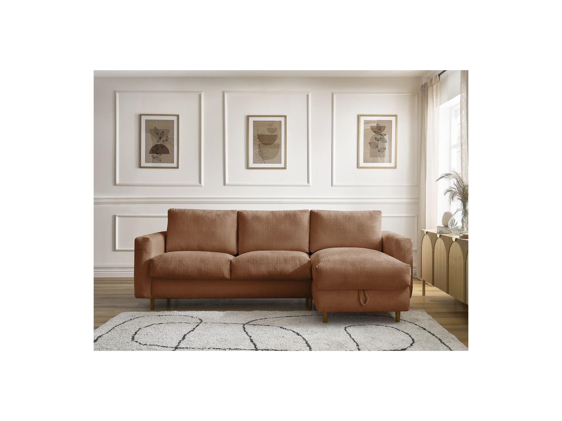 Cocoone - Canapé D'Angle Réversible Convertible - Nouveau Cocoone - Tissu Texturé