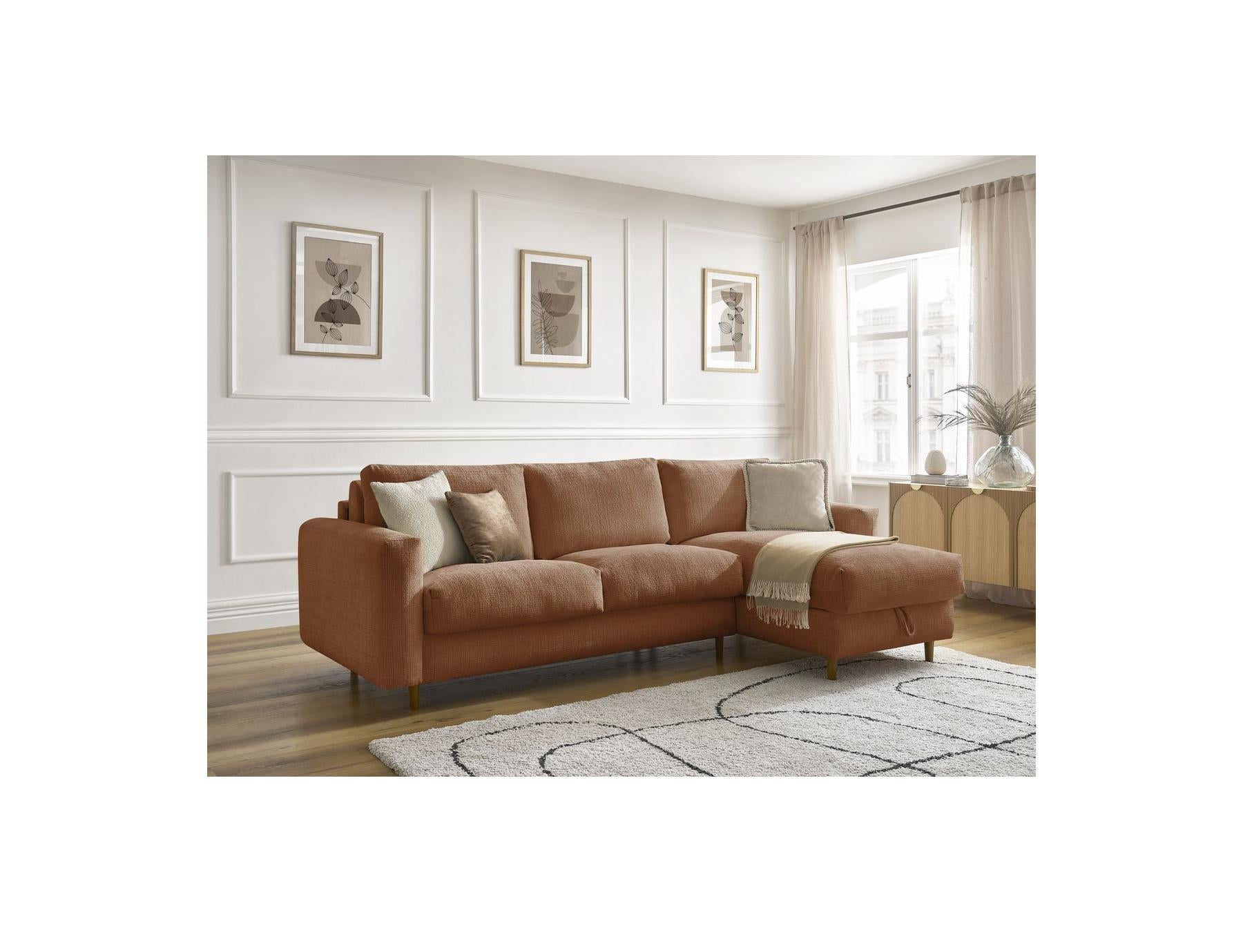 Cocoone - Canapé D'Angle Réversible Convertible - Nouveau Cocoone - Tissu Texturé