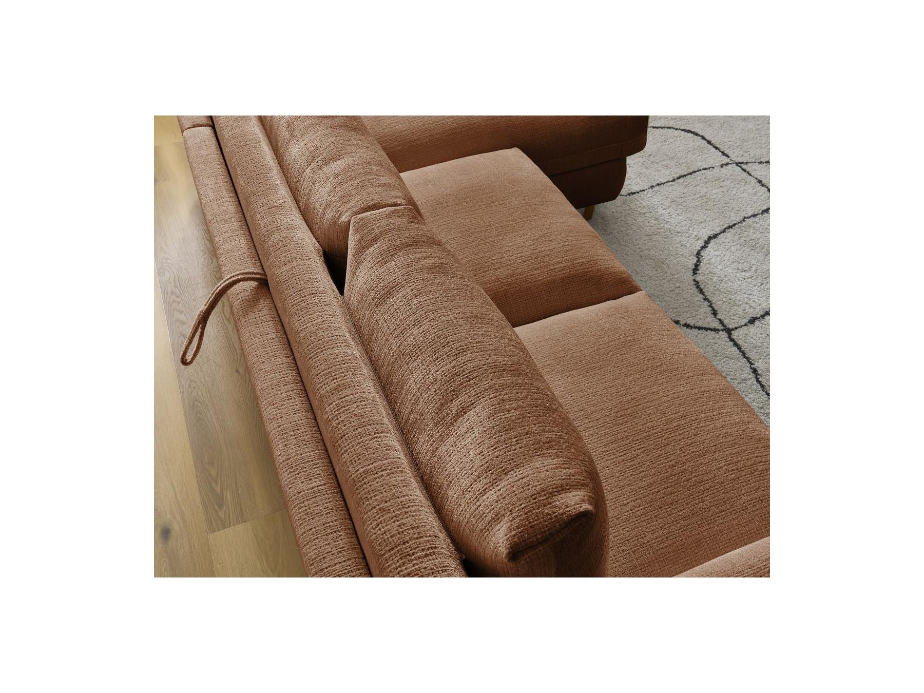 Cocoone - Canapé D'Angle Réversible Convertible - Nouveau Cocoone - Tissu Texturé