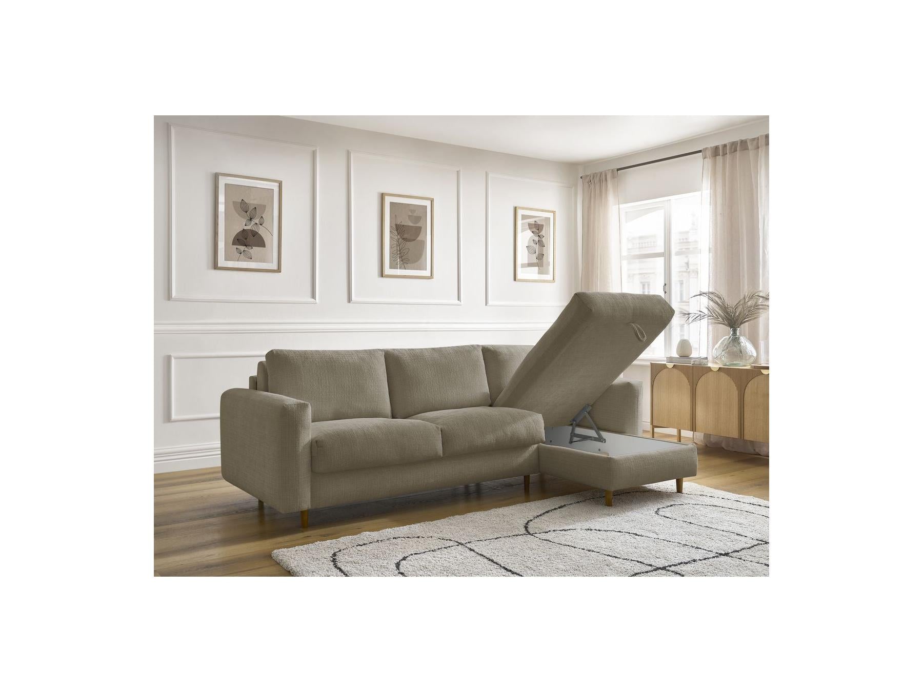 Cocoone - Canapé D'Angle Réversible Convertible - Nouveau Cocoone - Tissu Texturé