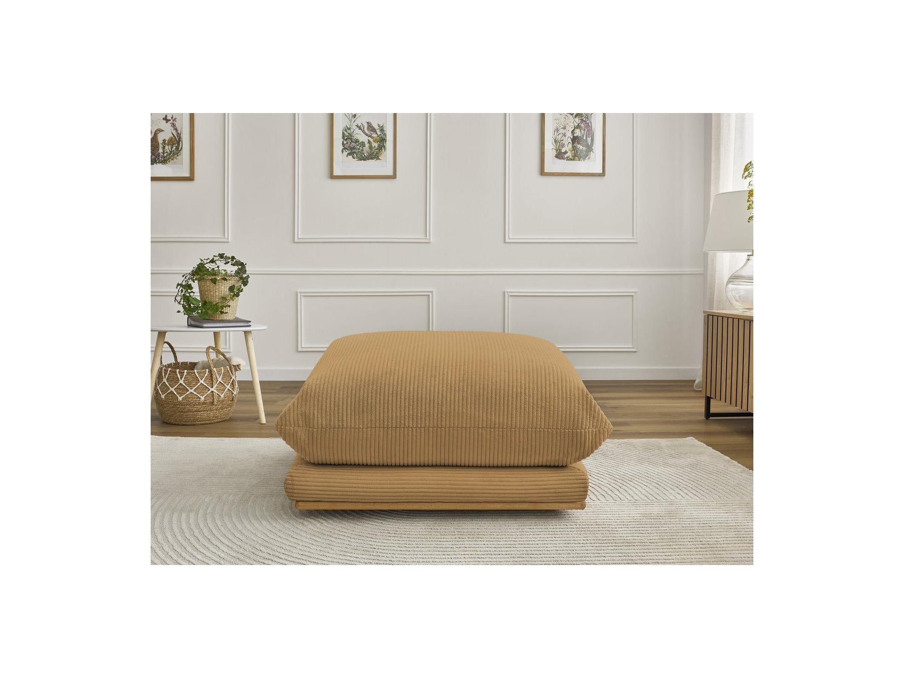Ernest - Pouf - Tissu Velours Côtelé