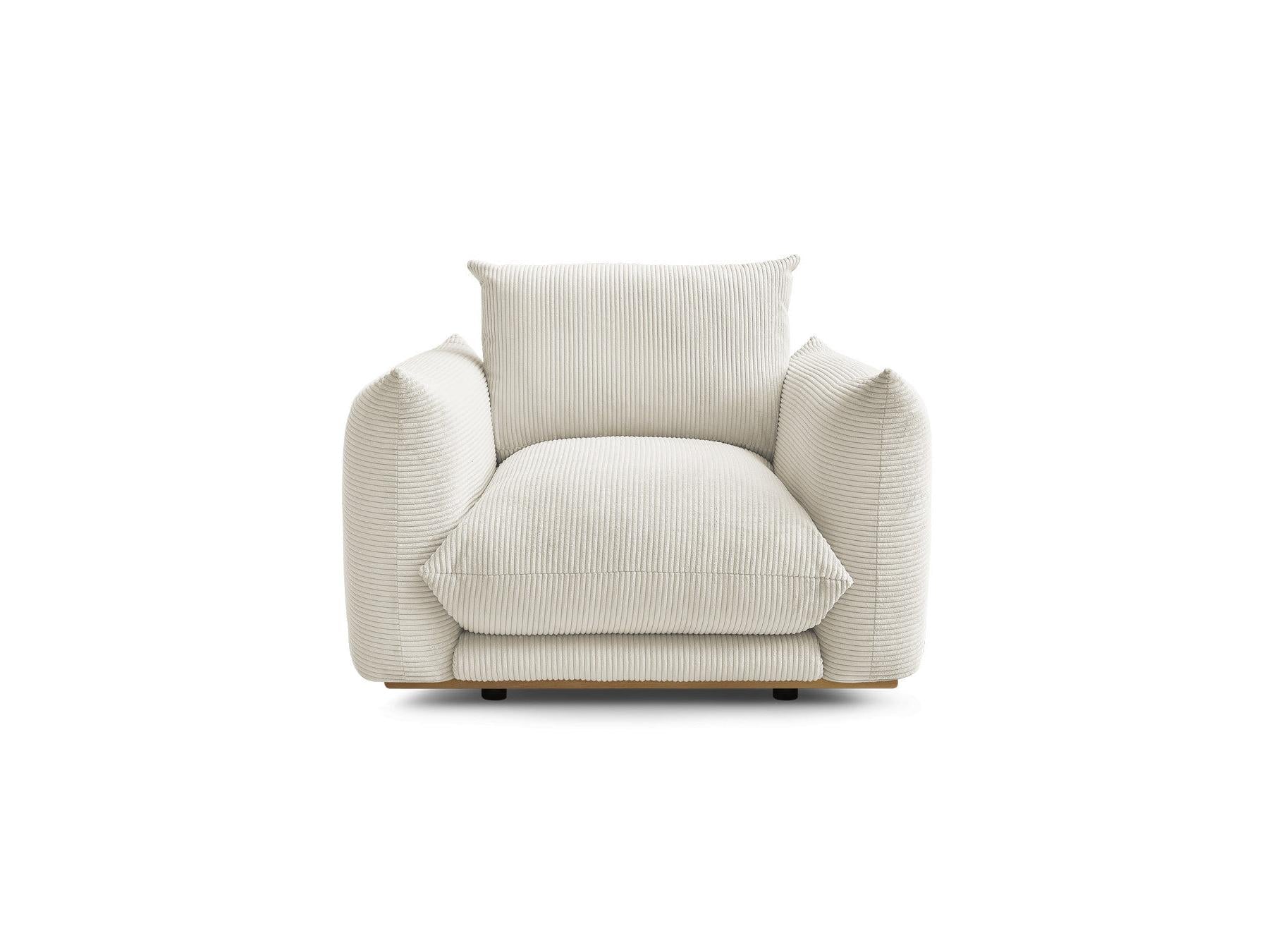 Ernest - Fauteuil - Tissu Velours Côtelé