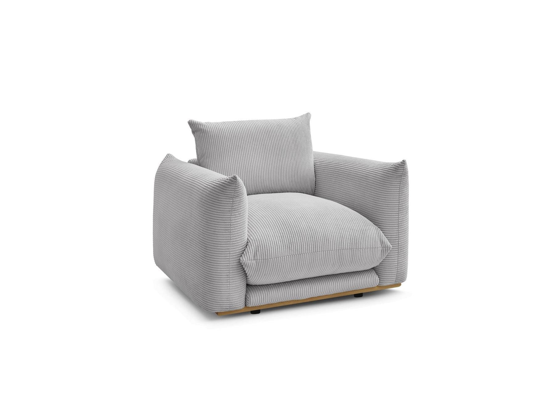Ernest - Fauteuil - Tissu Velours Côtelé