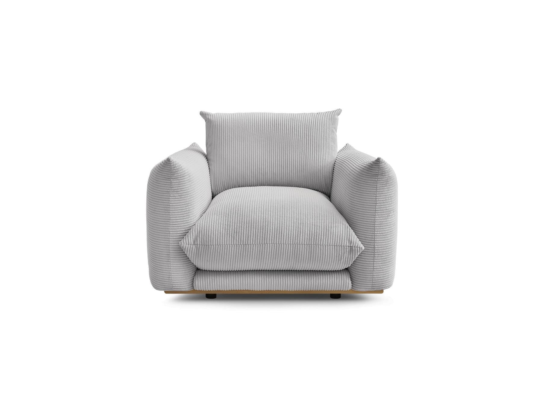 Ernest - Fauteuil - Tissu Velours Côtelé
