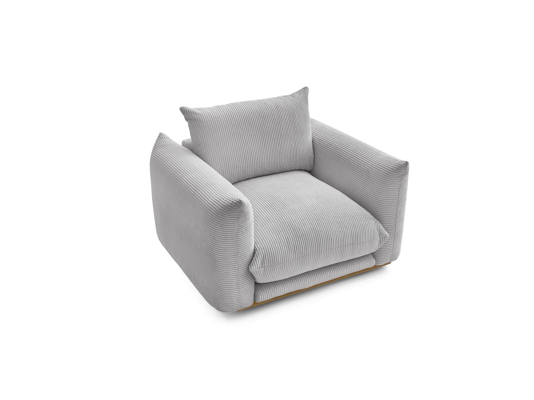 Ernest - Fauteuil - Tissu Velours Côtelé