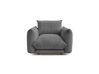 Ernest - Fauteuil - Tissu Velours Côtelé