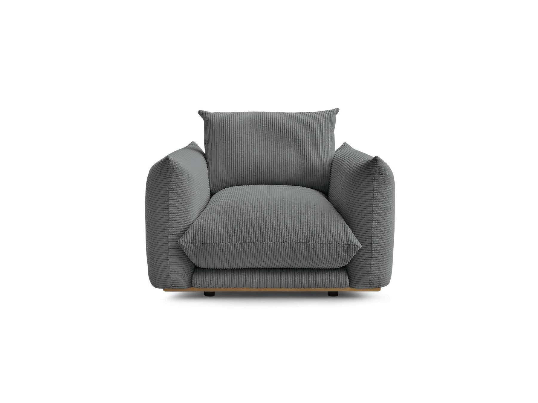 Ernest - Fauteuil - Tissu Velours Côtelé