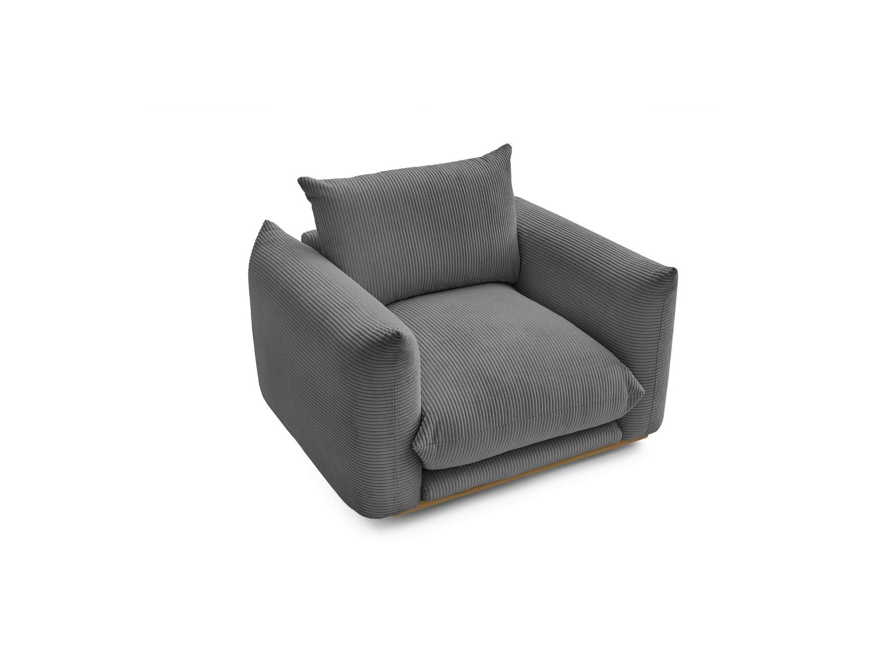 Ernest - Fauteuil - Tissu Velours Côtelé