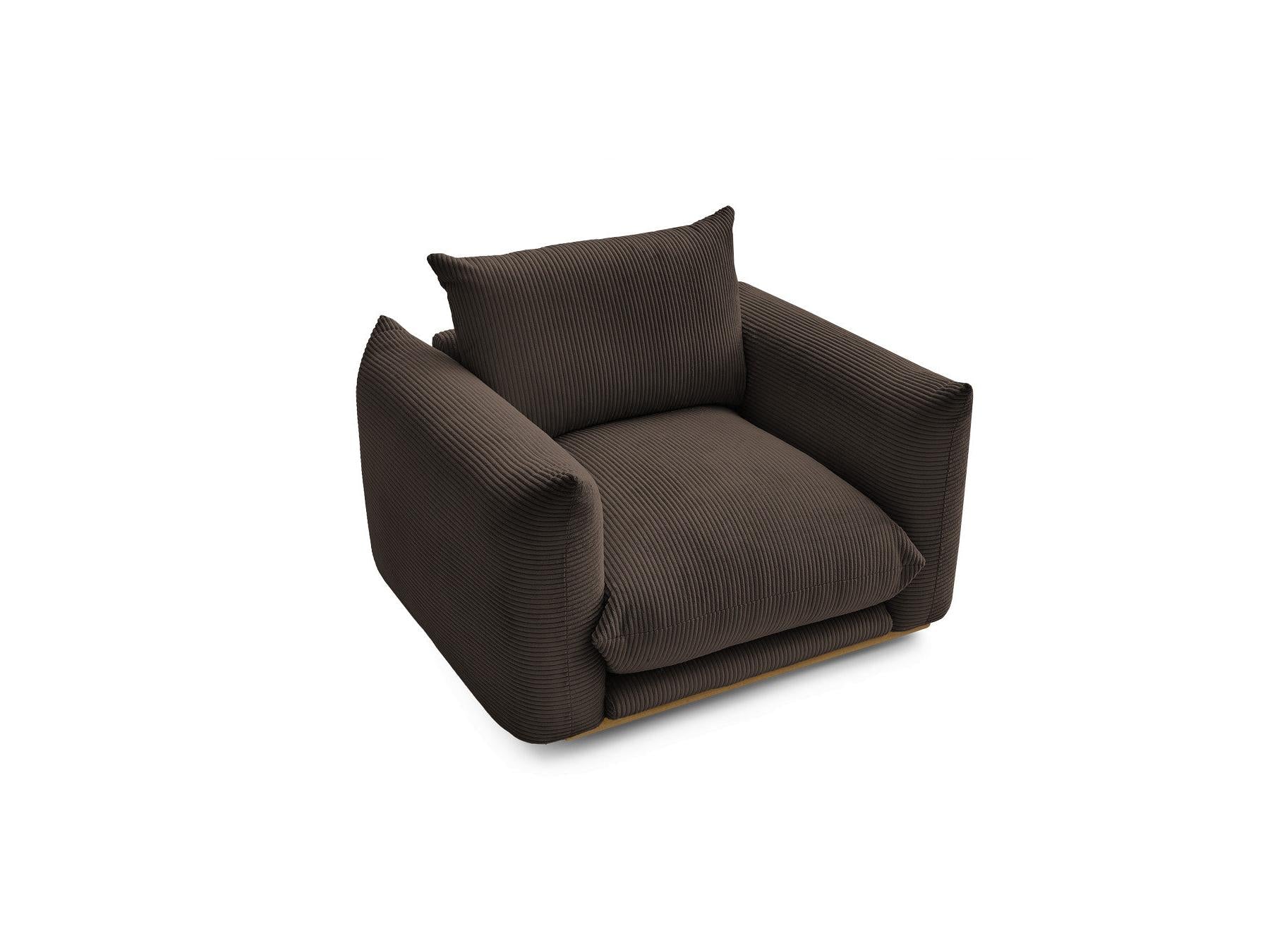 Ernest - Fauteuil - Tissu Velours Côtelé