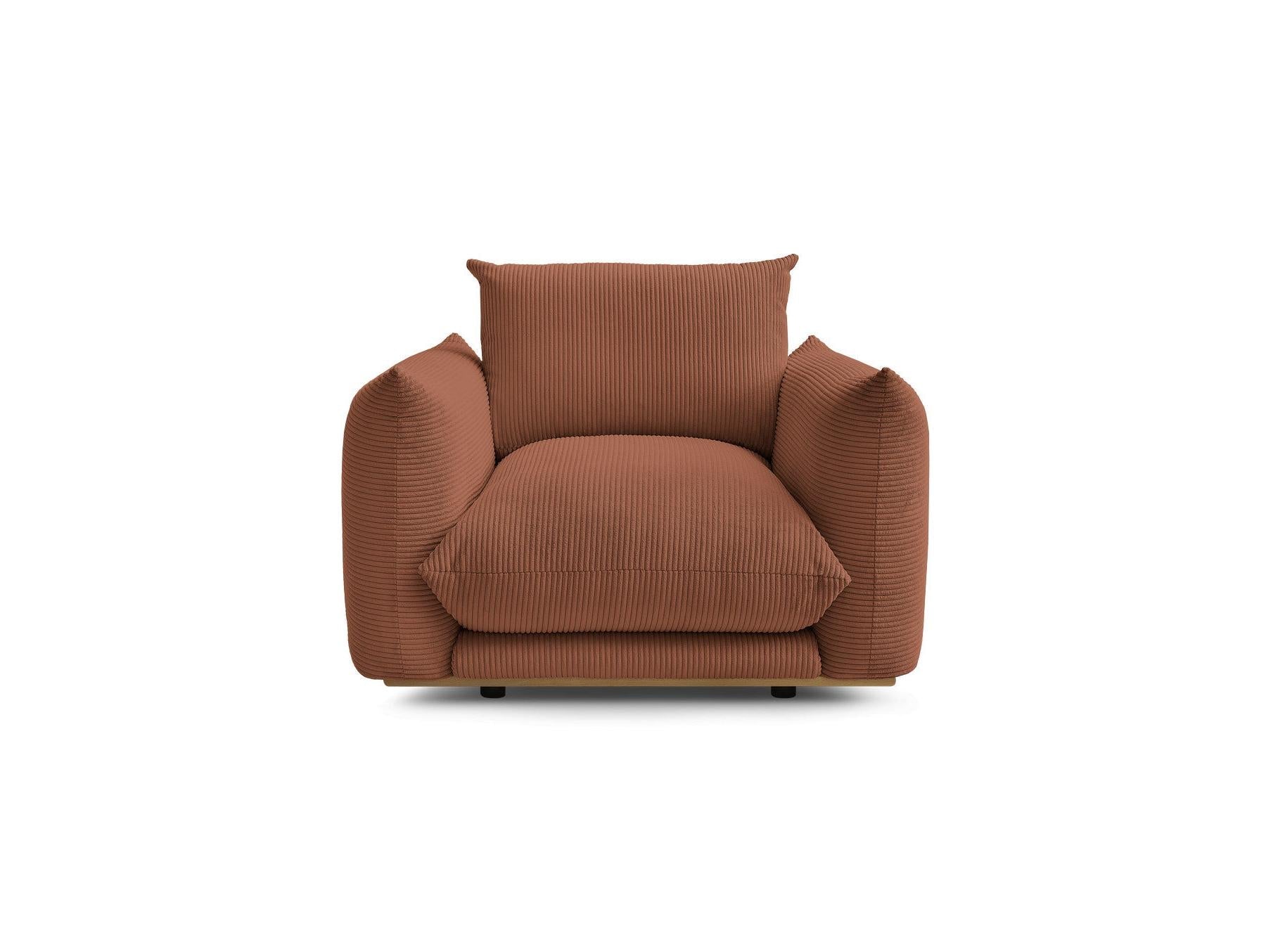 Ernest - Fauteuil - Tissu Velours Côtelé