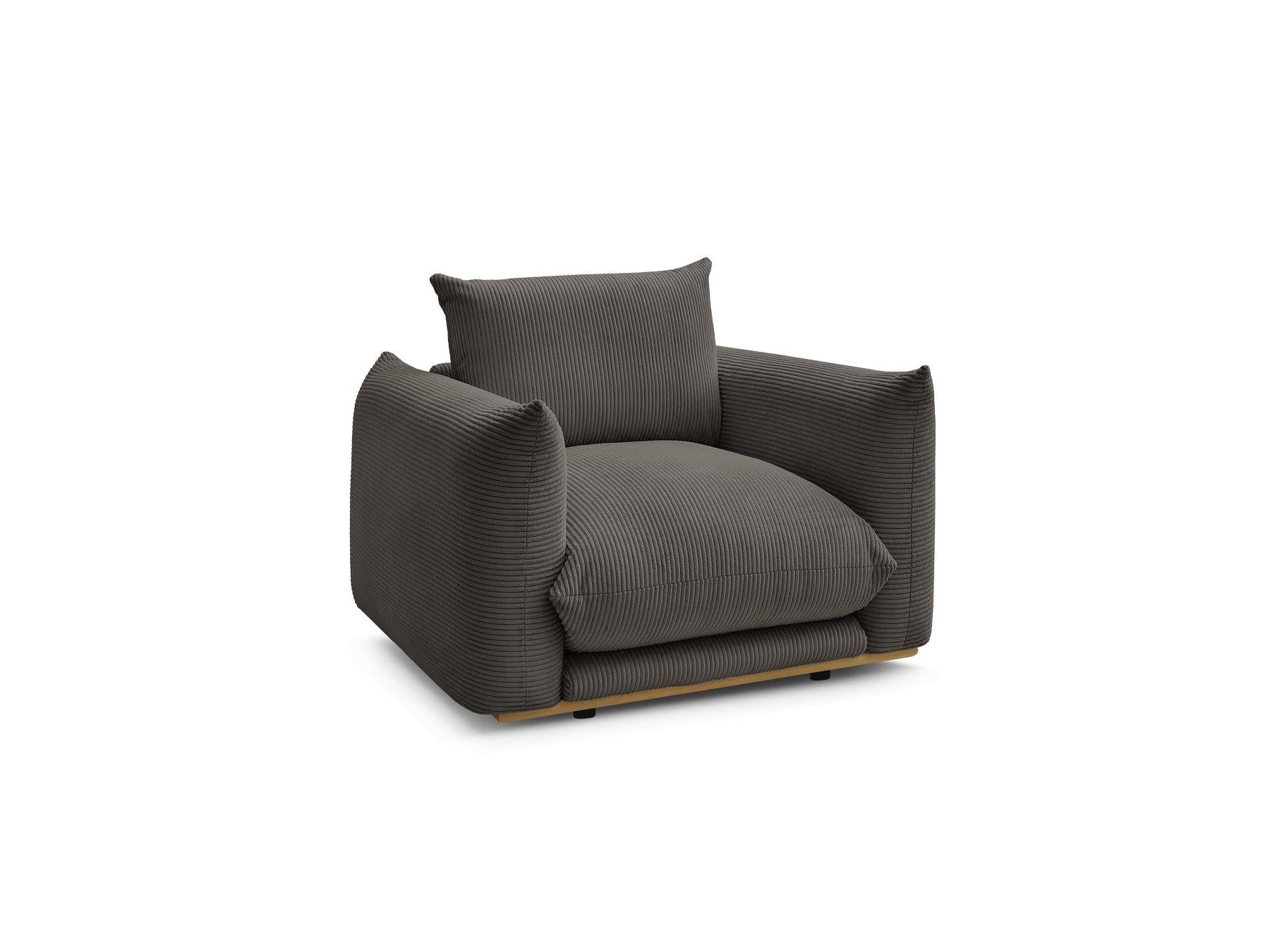 Ernest - Fauteuil - Tissu Velours Côtelé