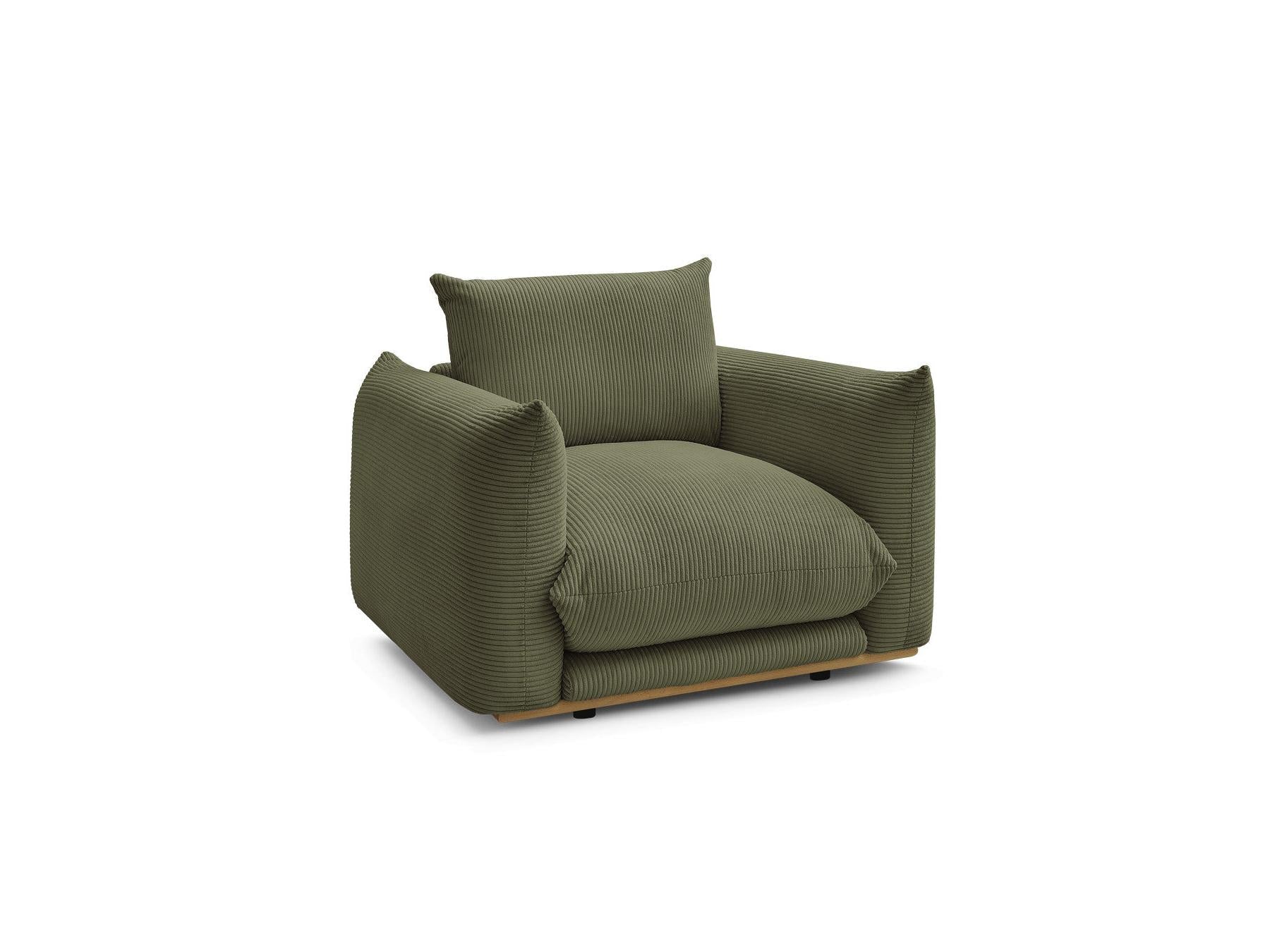 Ernest - Fauteuil - Tissu Velours Côtelé