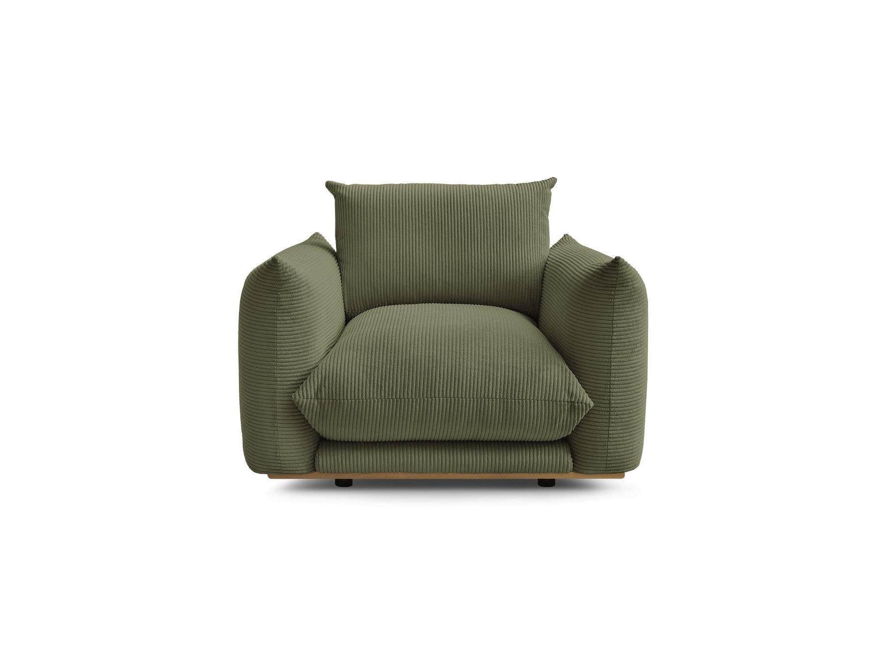 Ernest - Fauteuil - Tissu Velours Côtelé