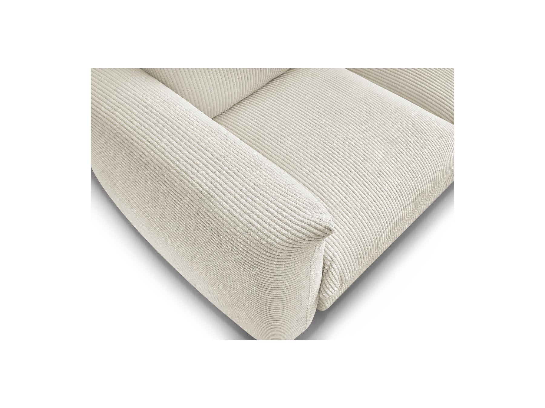 Ernest - Canapé Droit Fixe 2 Places - Tissu Velours Côtelé