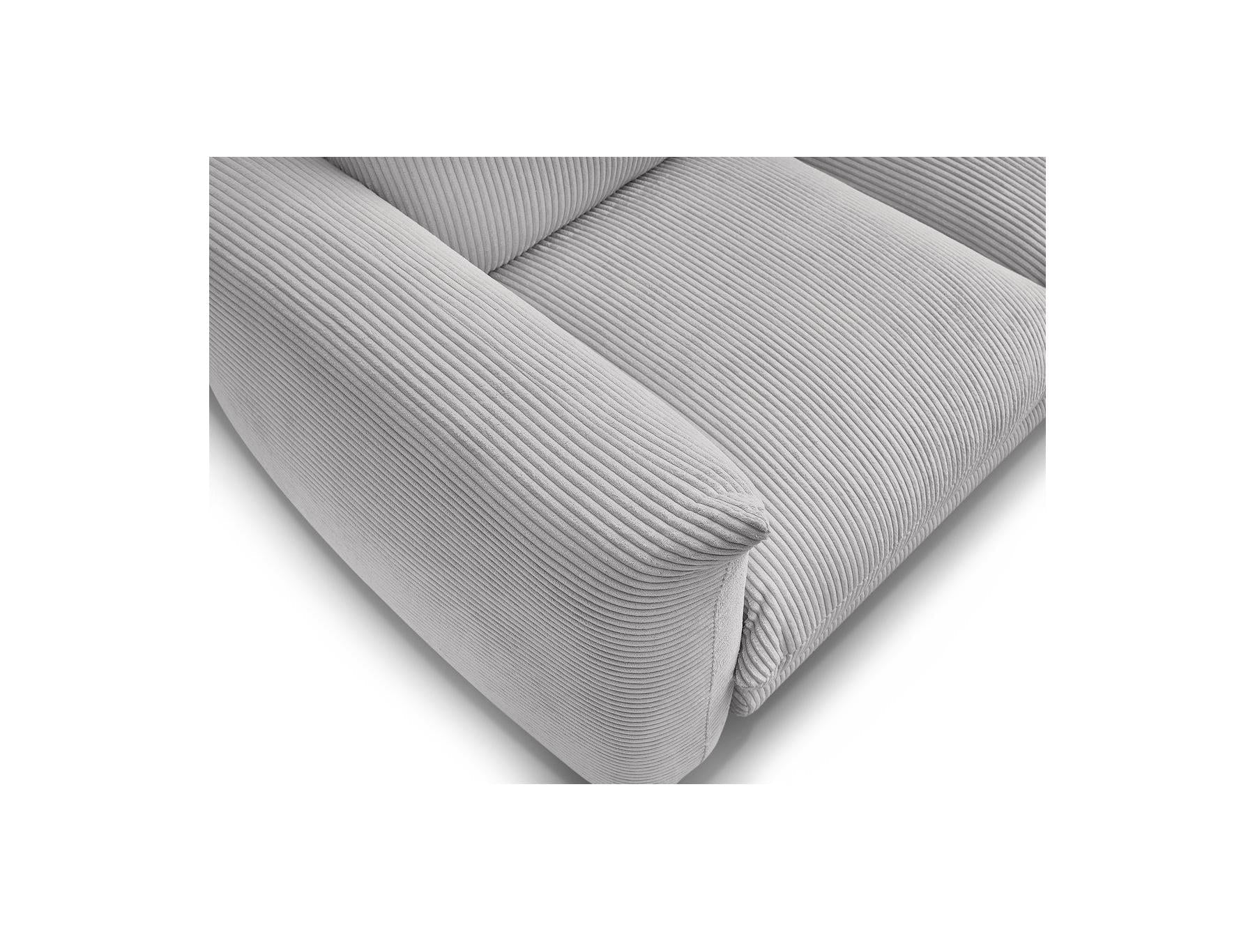Ernest - Canapé Droit Fixe 2 Places - Tissu Velours Côtelé