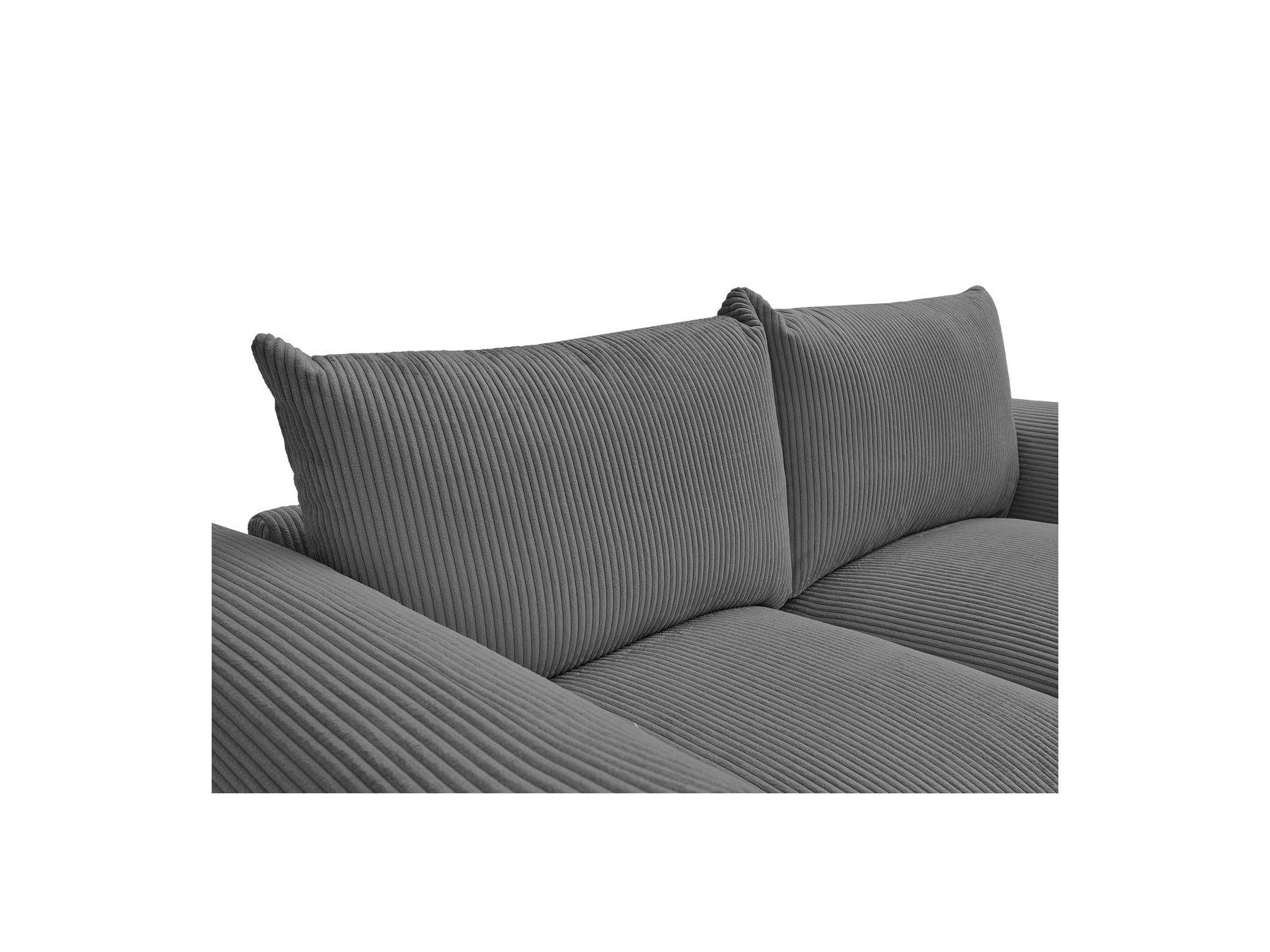 Ernest - Canapé Droit Fixe 2 Places - Tissu Velours Côtelé