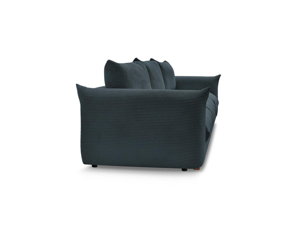 Ernest - Canapé Droit Fixe 3 Places - Tissu Velours Côtelé