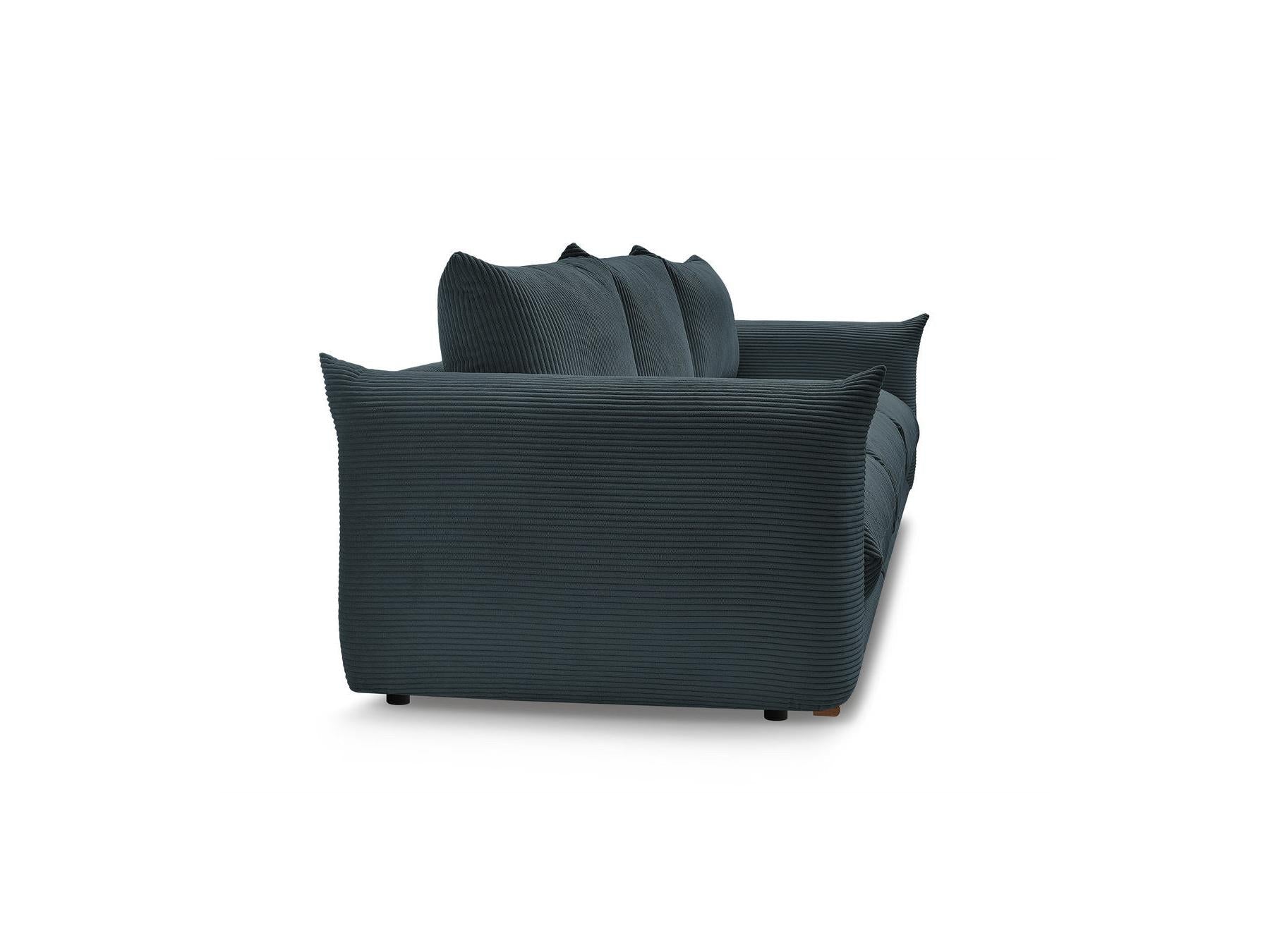 Ernest - Canapé Droit Fixe 3 Places - Tissu Velours Côtelé