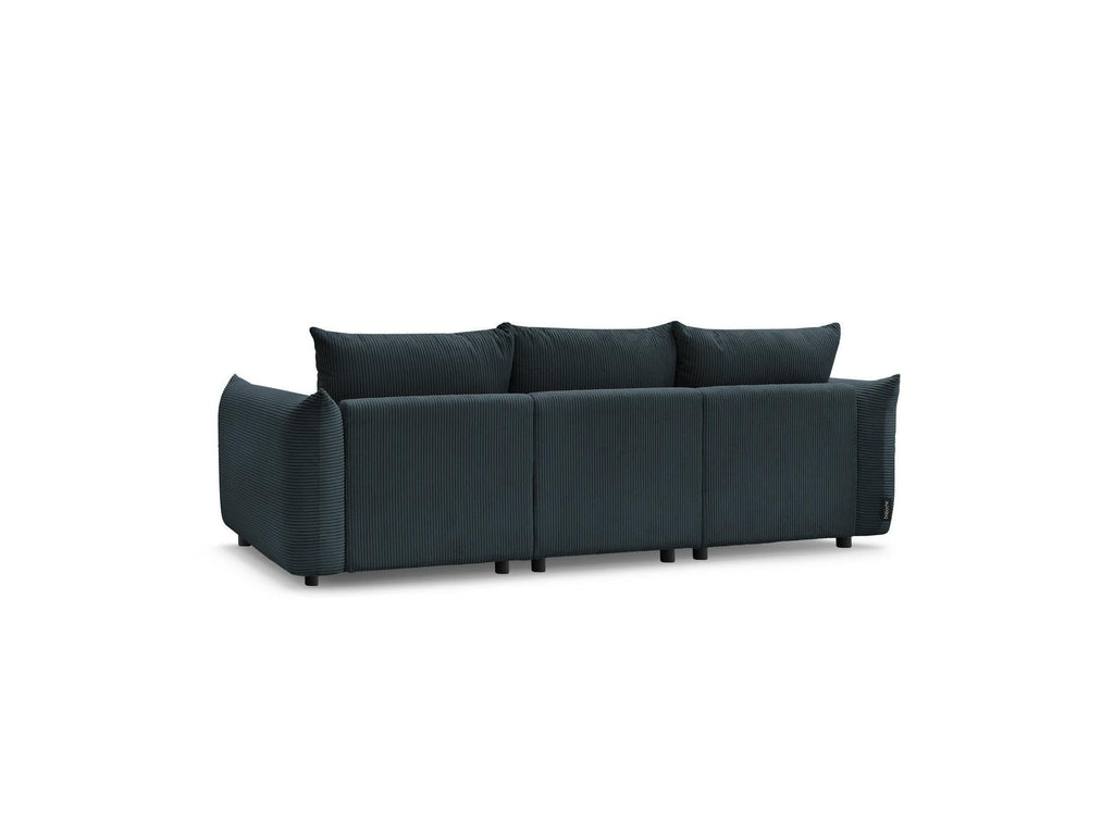 Ernest - Canapé Droit Fixe 3 Places - Tissu Velours Côtelé