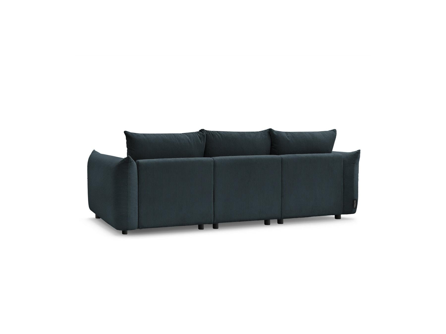 Ernest - Canapé Droit Fixe 3 Places - Tissu Velours Côtelé