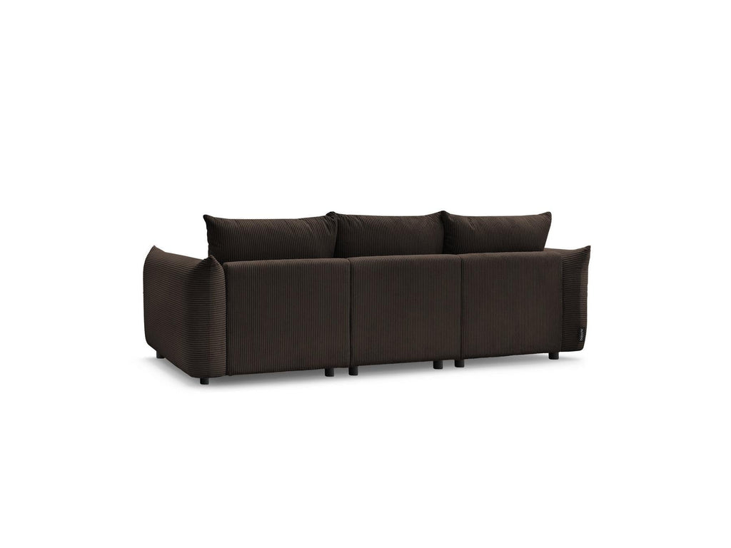 Ernest - Canapé Droit Fixe 3 Places - Tissu Velours Côtelé