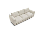 Ernest - Canapé Droit Fixe 3 Places - Tissu Velours Côtelé