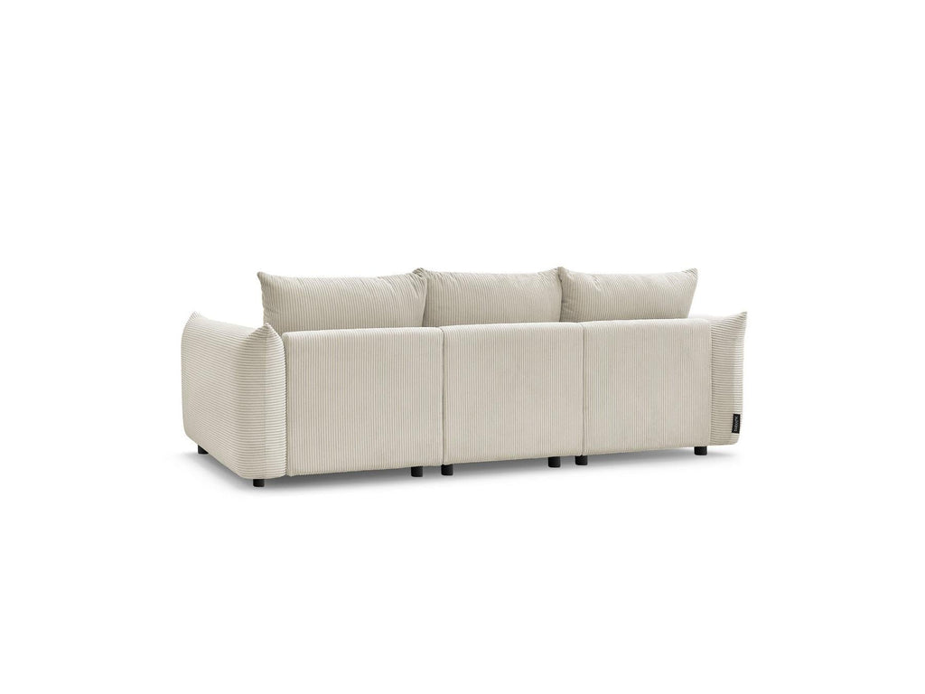 Ernest - Canapé Droit Fixe 3 Places - Tissu Velours Côtelé