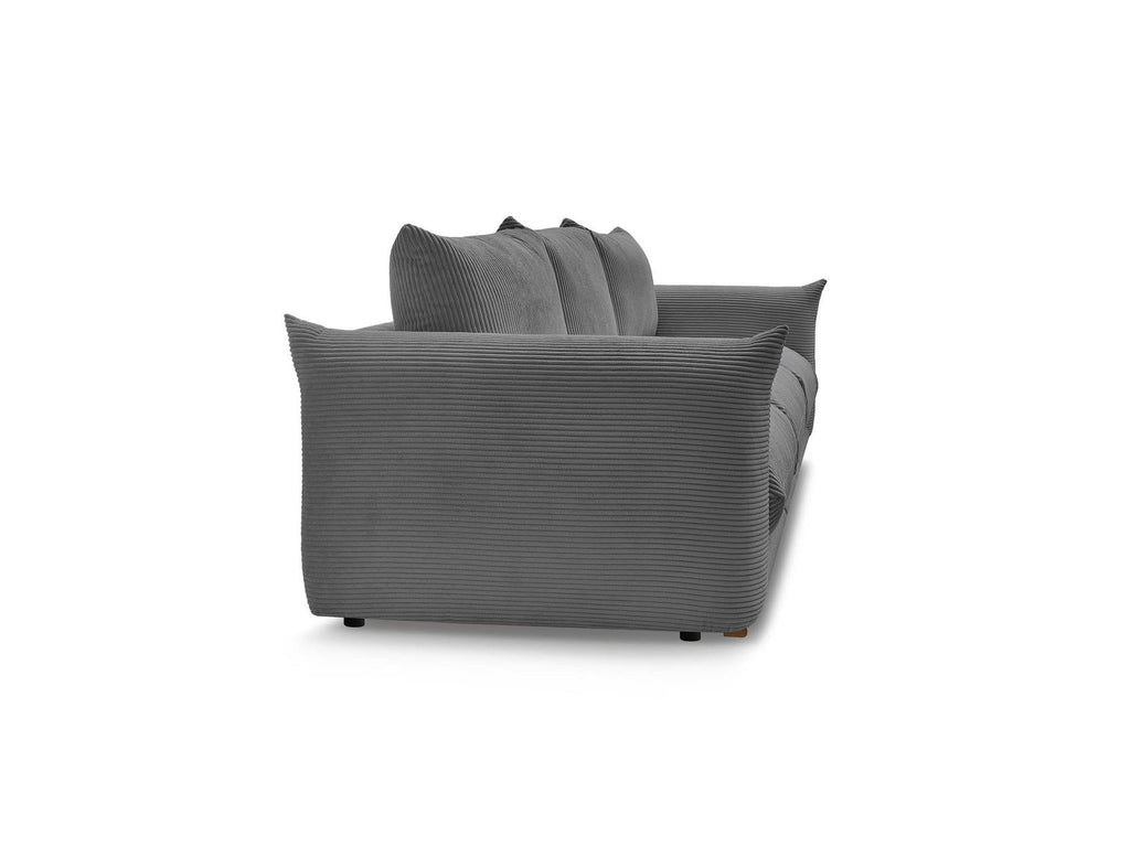 Ernest - Canapé Droit Fixe 3 Places - Tissu Velours Côtelé