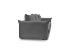 Ernest - Canapé Droit Fixe 3 Places - Tissu Velours Côtelé