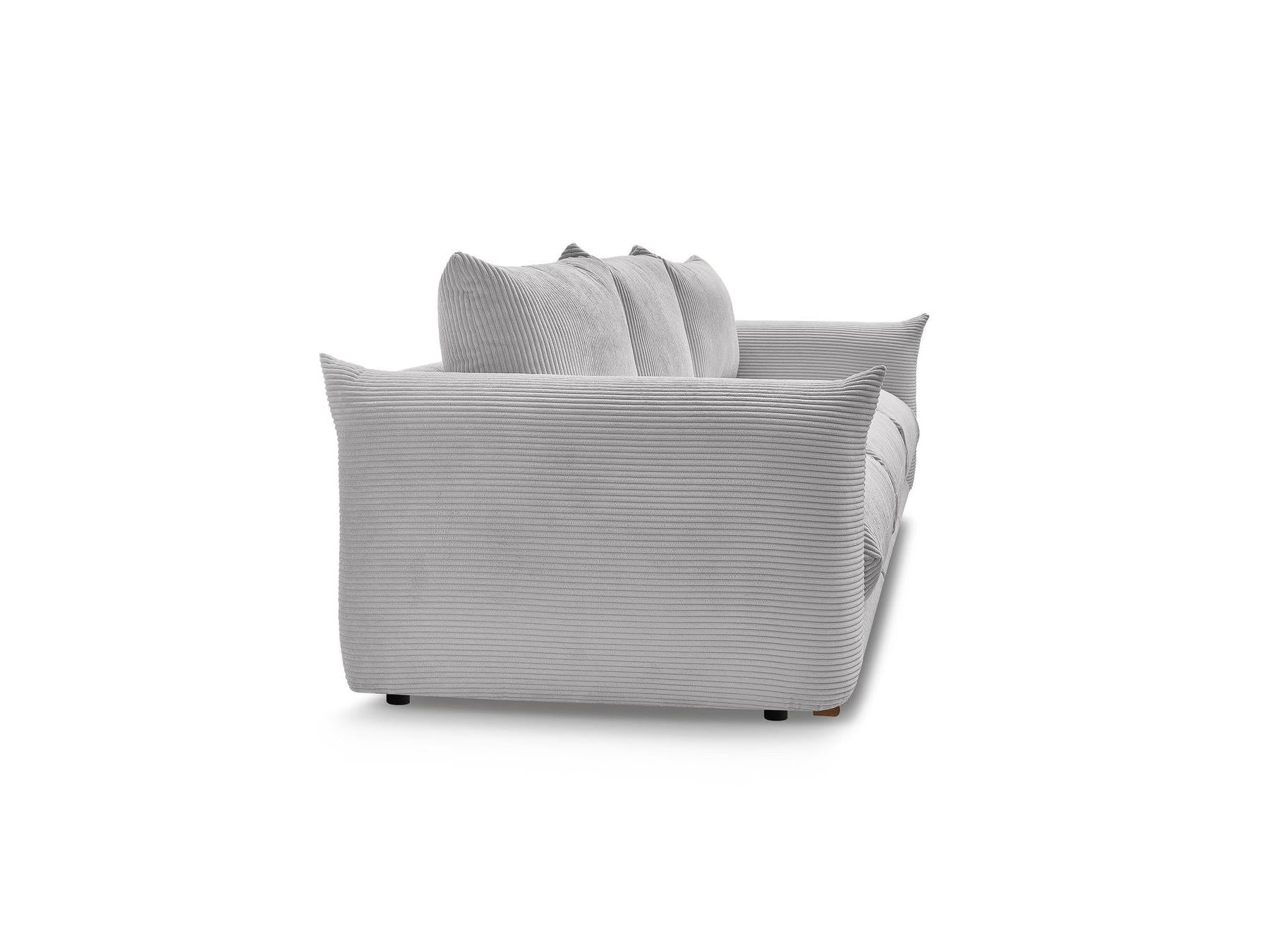 Ernest - Canapé Droit Fixe 3 Places - Tissu Velours Côtelé