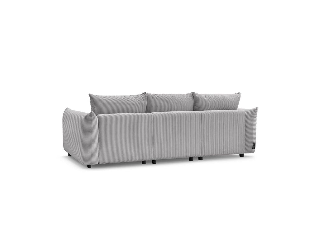 Ernest - Canapé Droit Fixe 3 Places - Tissu Velours Côtelé