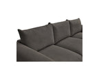 Ernest - Canapé Droit Fixe 3 Places - Tissu Velours Côtelé