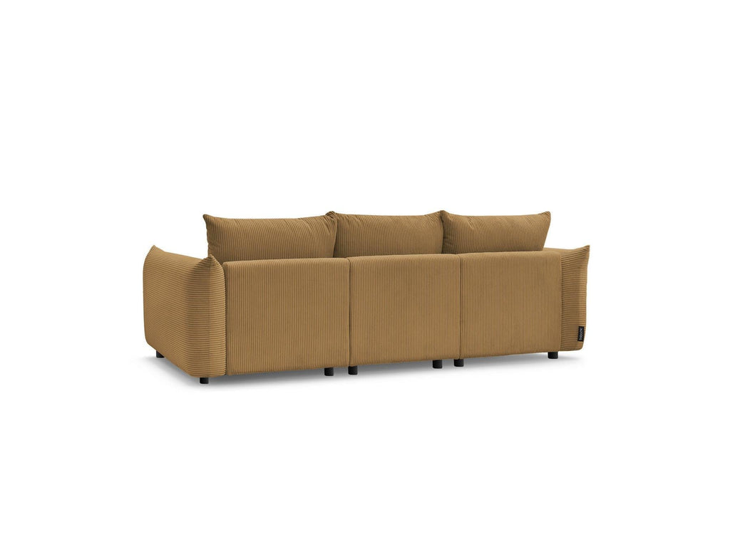 Ernest - Canapé Droit Fixe 3 Places - Tissu Velours Côtelé