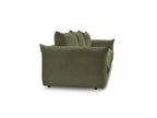 Ernest - Canapé Droit Fixe 3 Places - Tissu Velours Côtelé
