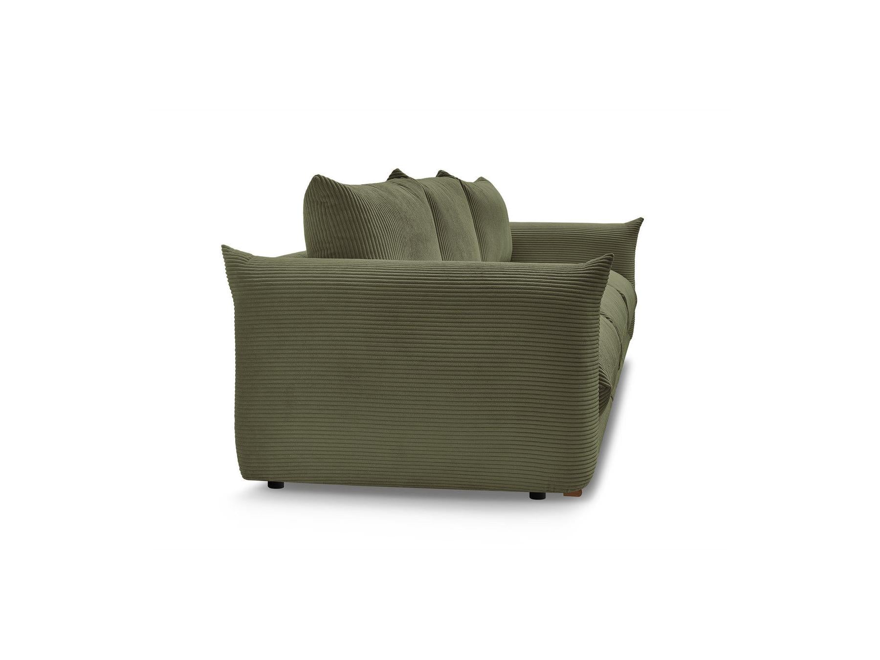 Ernest - Canapé Droit Fixe 3 Places - Tissu Velours Côtelé