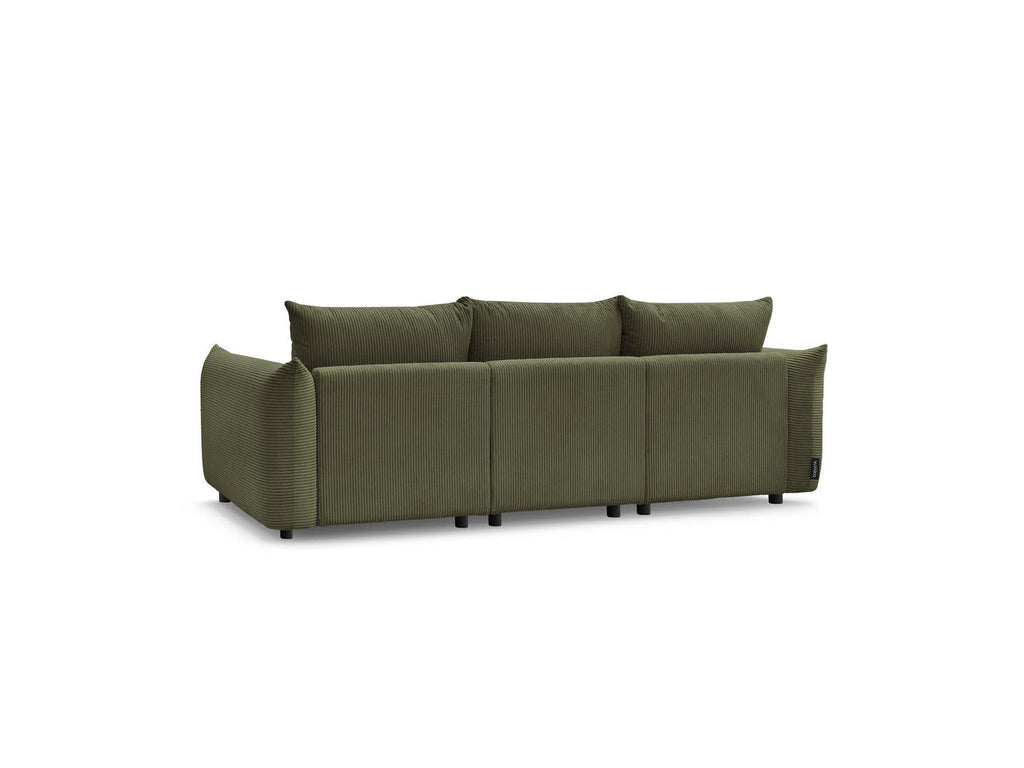 Ernest - Canapé Droit Fixe 3 Places - Tissu Velours Côtelé