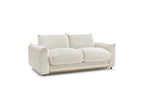 Ernest - Canapé Droit Convertible 3 Places - Tissu Velours Côtelé